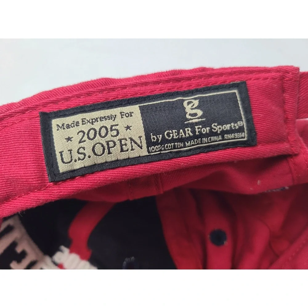 Vintage 2005 US Open Pinehurst No 2 Strapback Adjustable Golf‎ Hat Cap Men Red